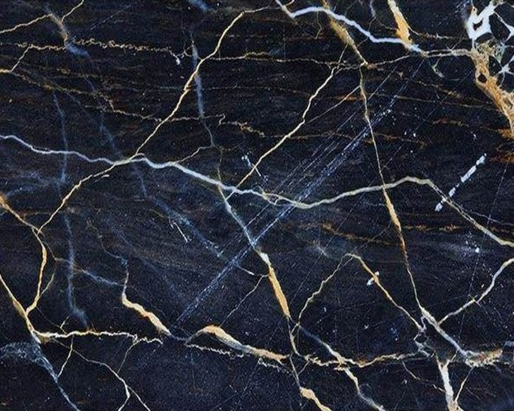 3D Wallpaper Black Marble Gold